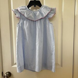 The Beaufort Bonnet Company TBBC Dorothy Day Dress Windowpane Girls Size 6
